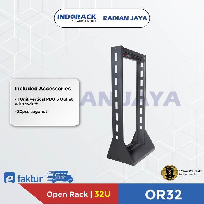 Indorack Open Rack 32U Rack Server 19" OR32 Rak Server 19"