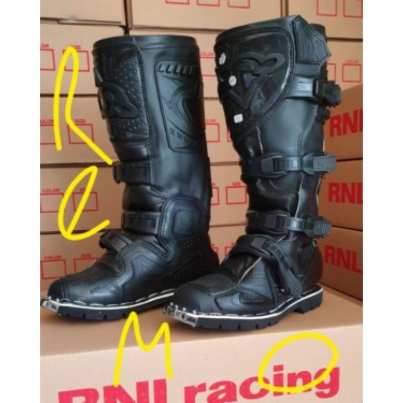 Sepatu Trail RNL G4 NEW MX 4 tali gesper strap enduro adventure cross boots boot shoes motor bike bi