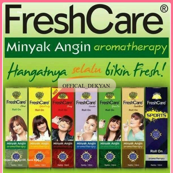OFFICIAL_DEKYAN Jessen Freshcare Fresh Care Minyak Angin Aromatherapy - GROSIR (1 DUS / 1 BOX Isi 12