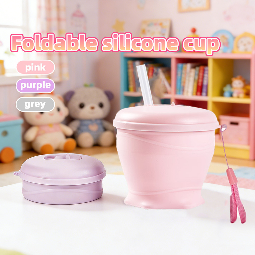 Gelas air silikon lipat-Gelas Kopi Portable Gelas Lipat Silikon