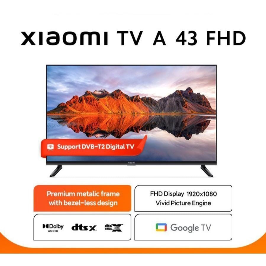 Tv Xiaomi 43" Google TV  Xiaomi 43inch A FHD  / Tv LED Xiaomi 43" Android Google Tv FHD