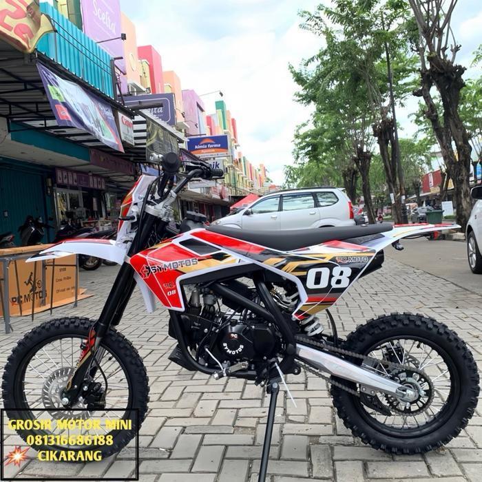 PROMO BEST PRODUK GRATIS ONGKIR MOTOR MINI TRAIL 125CC SYMOTOS-08 RING 17/14 MESIN 4TAK + LAMPU DEPA