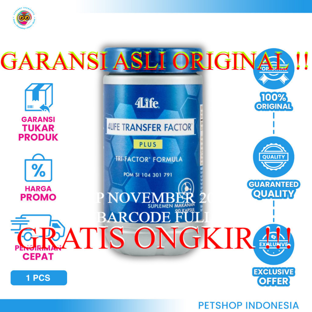 4LIFE TRANSFER FACTOR PLUS (PCS) untuk Hewan - Imun Booster Premium Kucing & Anjing