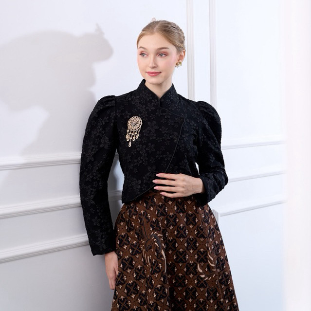 peromsi sepesial Atasan Kebaya Janggan Crop Top Jumbo/ Janggan Modern Fukuro/ Kebaya Wisuda Modern
