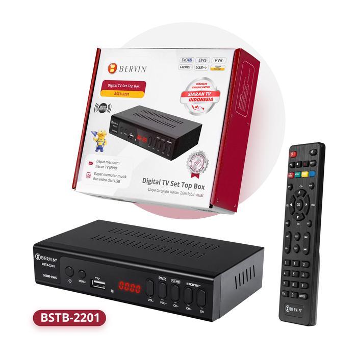 (Aoki Electronic Store) Set Top Box TV Digital DVB-T2 / Antena Digital | Bervin - BSTB-2201
