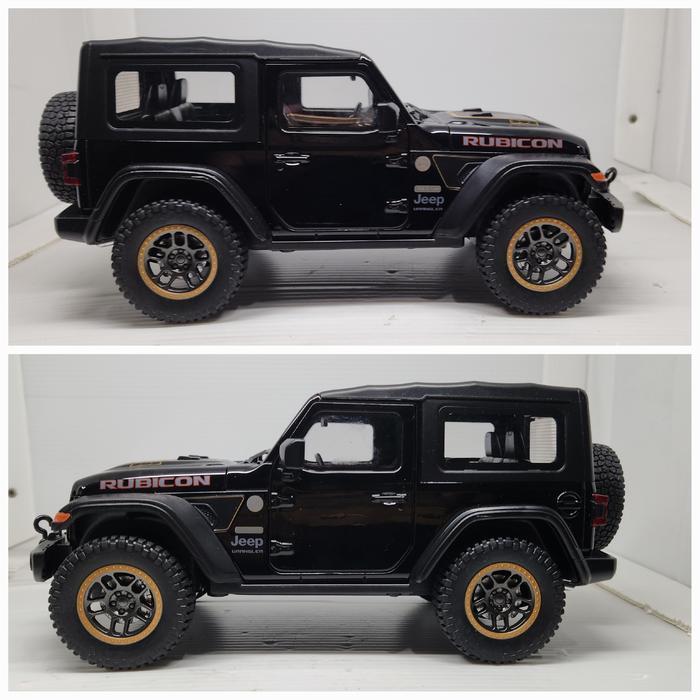 Skala 18 mobil jeep rubicon Diecast