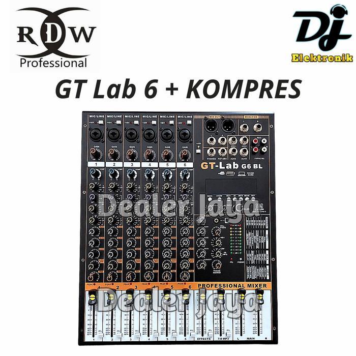 Mixer Analog RDW GT Lab 6 BL / 6BL Effect 199 Dsp Edit A+B - 6 channel