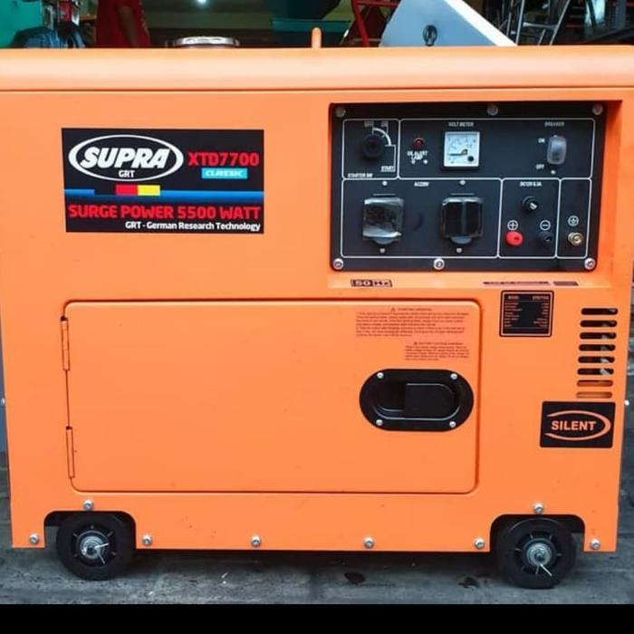 Genset silent diesel 5000 watt. max 5500 watt