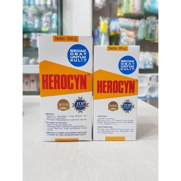 Herocyn 150gr & 85gr / Bedak Herocyn Dewasa / Bedak Gatal-gatal