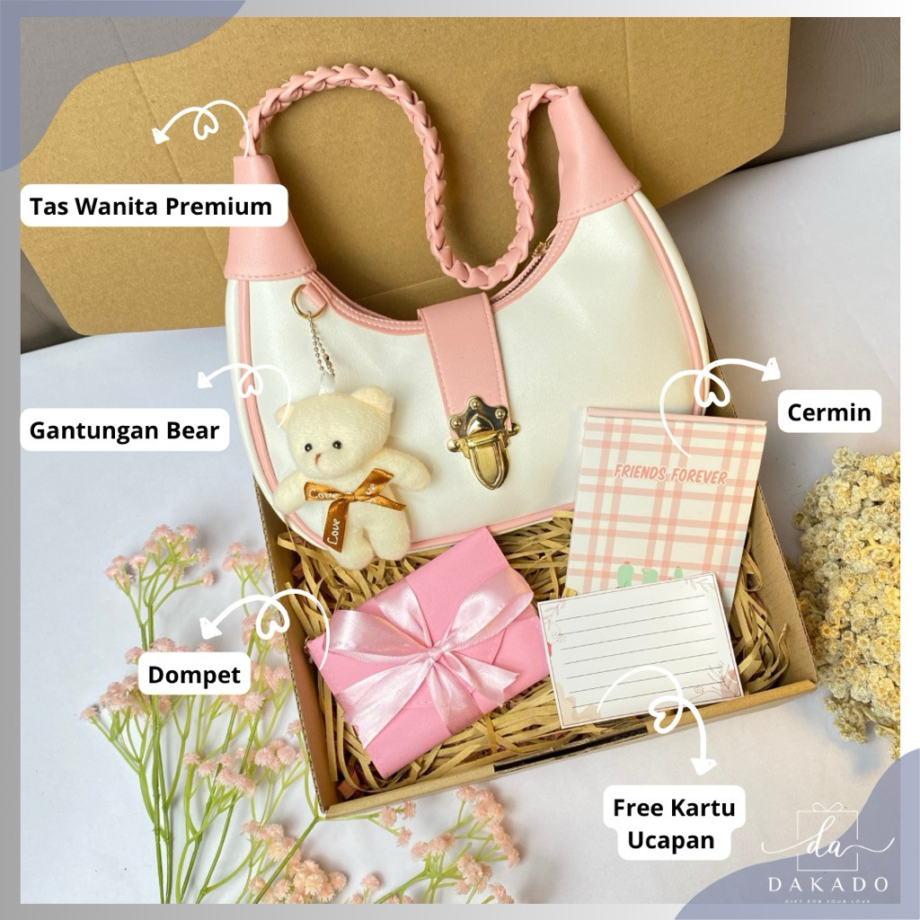 GIFT BOX TAS WANITA KADO ULTAH PACAR KADO HARI VALENTINE TAS WANITA PREMIUM