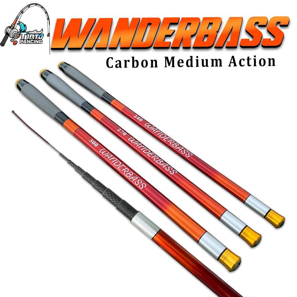 Joran Tegek Wanderbass haizhen Premium Carbon Ros Pendek Medium Action
