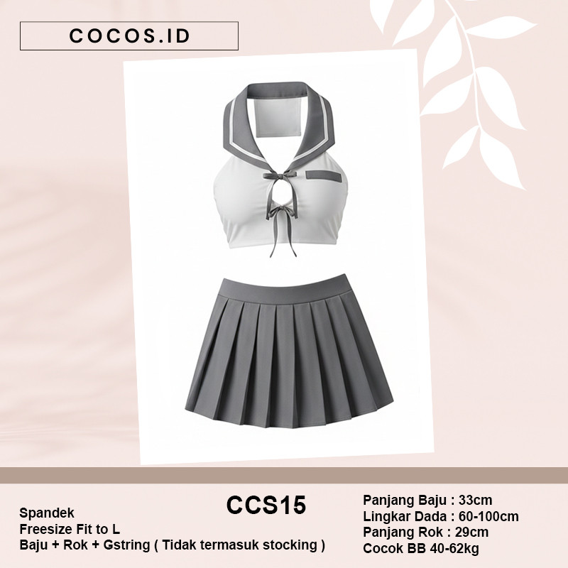 Cocos CCS15 Baju Cosplay Kostume Student Uniform Japanese Kostum Sexy Wanita Office Lady