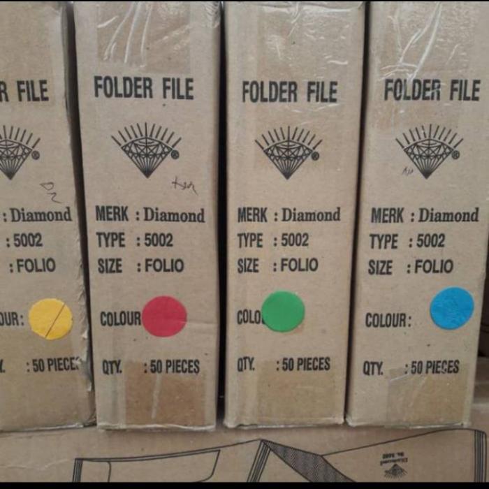 map kertas/folder file diamond folio type 5002 /dus - Biru