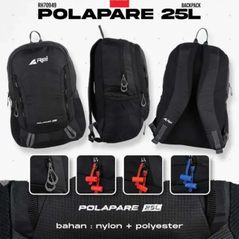 Tas Ransel Arei Polapare 25L Original / Tas Rei Sekolah Dan Aktifitas Harian Arei Outdoorgear