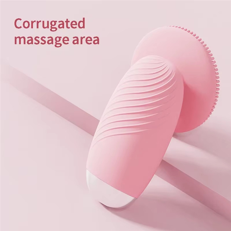 Ultrasonic Silicone Facial Cleanser Electric Vibration Massage Deep Pore Cleaning Multi-Functional S