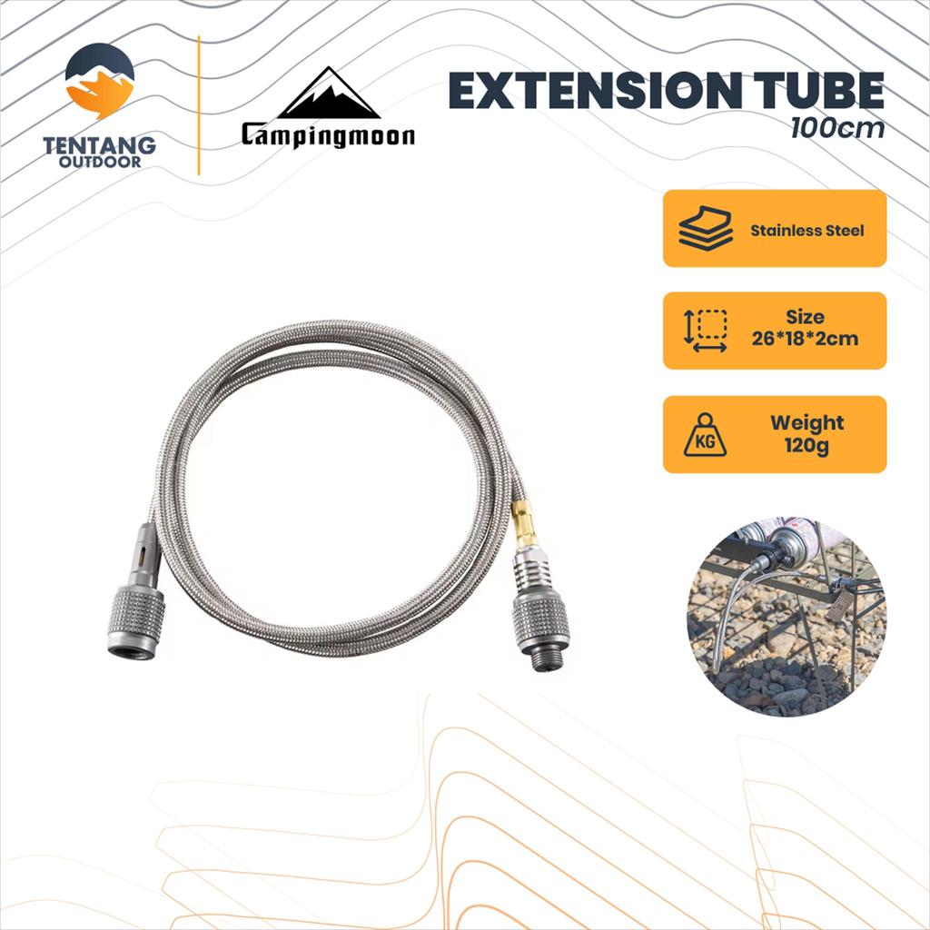 Adaptor Selang Gas Stainless Steel CAMPINGMOON Z16 Z17 Gas Canister Extender Selang Gas