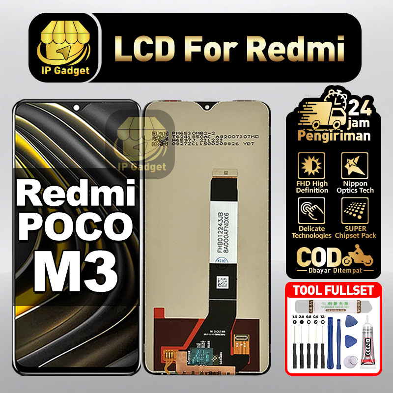 LCD Redmi POCO M3 Fullset LCD HP Touchscreen Layar Sentuh Touch Screen COD