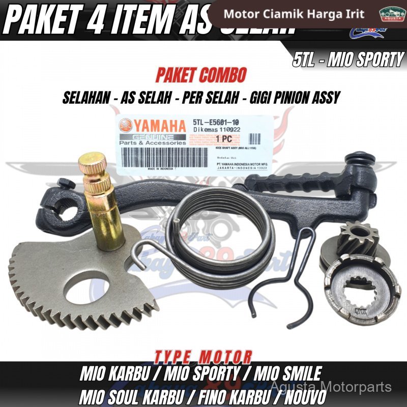 1 SET KOMPLIT 5TL MIO ENGKOLAN + AS SELAH + GIGI PINION + PER SELAH / 5TL SATU PAKET SELAHAN MIO SPO