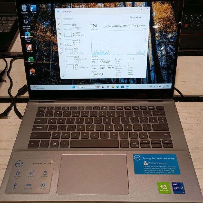 DELL INSPIRON 14 5000 2IN1 INTEL I7 1165G7 - 32GB - SSD 512GB- NVIDIA MX330 2GB - 14 TOUCHSCREEN - W