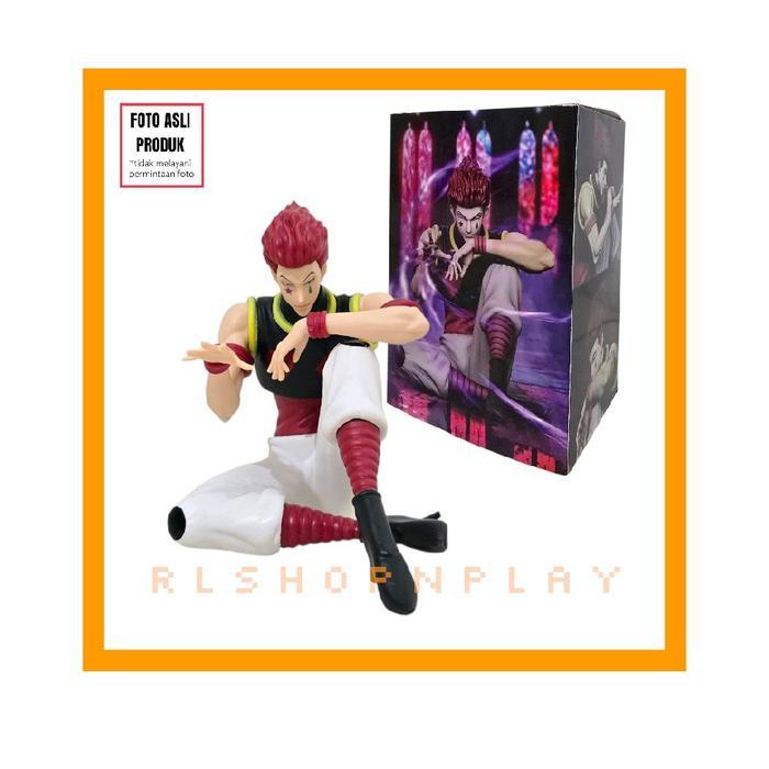 Figure Hisoka Morow Hunter x Hunter Noodle Stopper Sitting Pose - hisoka duduk baju hitam