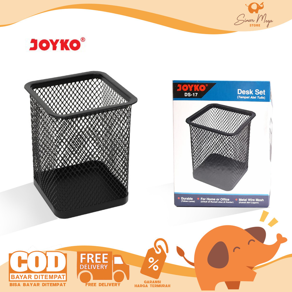 JOYKO Desk Set DS-17 Tempat Alat Tulis | Tempat Alat Tulis Jaring Jala Desk Set Pen Holder