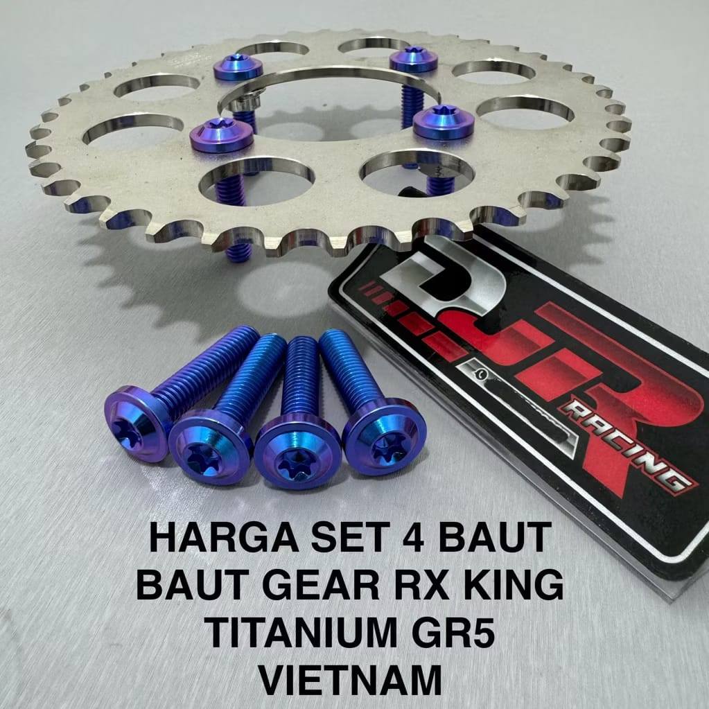 Baut gear rking fizr jupiter z jupiter mx harga 4 biji / SET BAUT GEAR TITANIUM RXKING FIZR JUPITER