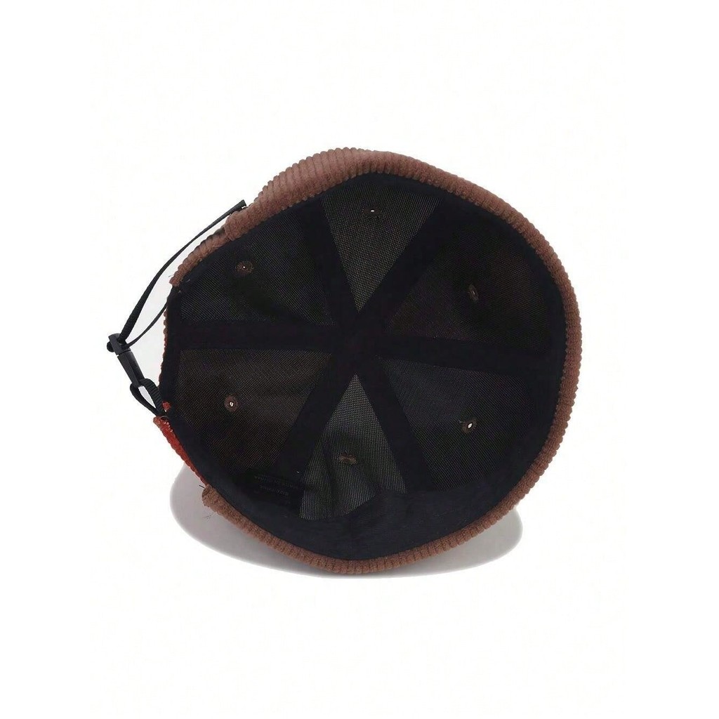 1pc Unisex Corduroy Newsboy Cap, Brimless Hat For All Seasons