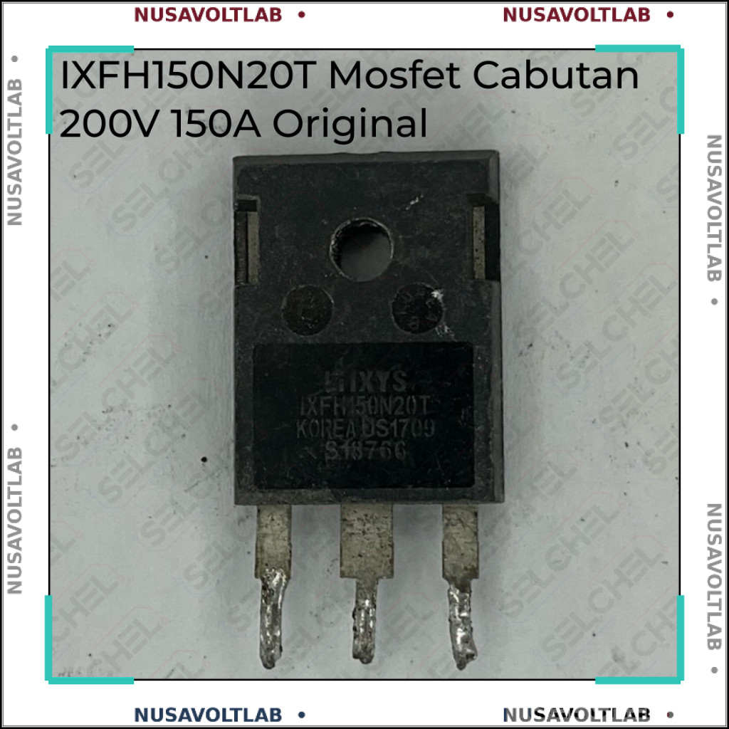 MOSFET IXFH150N20T 200V 150A Original Cabutan IXYS Untuk Inverter Welding SMPS Driver Motor