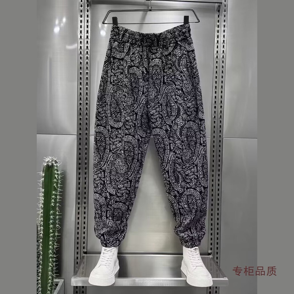 Celana Pria Celana Lurus Pria Celana Olahraga Longgar Kaki Lebar