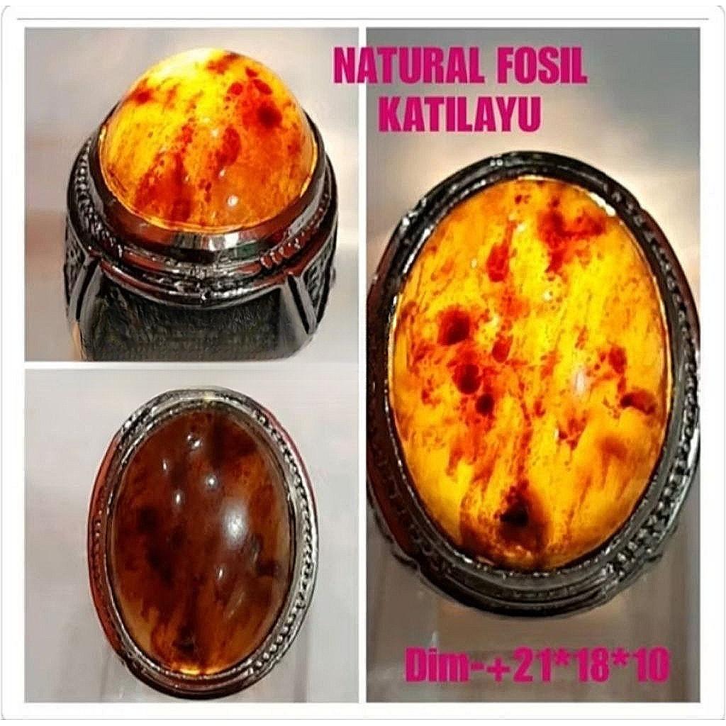 Cincin batu getah katilayu natural