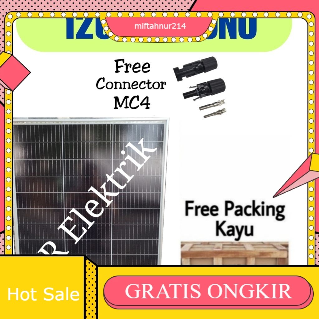 Solar Panel Solar Cell Panel Surya 120wp Mono 120wp Monocrystalline Maysun