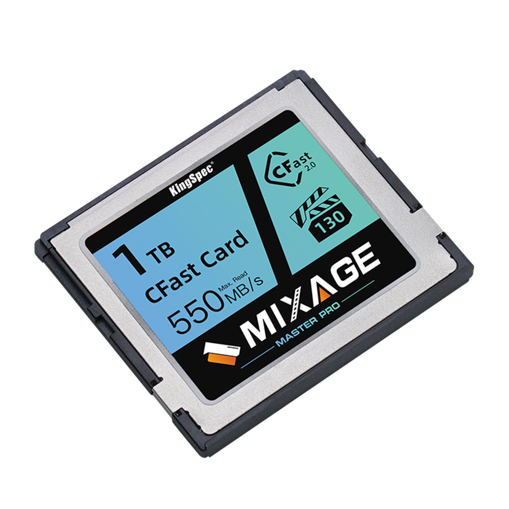 KingSpec Cfast20 Memory Card 256GB 512GB 1TB CFast SSD SATA Industrial IPC Memory Cards SATA II 6Gbs