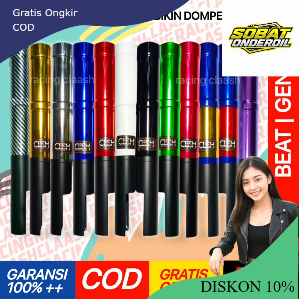 Racing Claash Cover Shock Depan Beat Genio Cover Shok Skok Sok Beat Street Genio Karbu Fi Old New 3