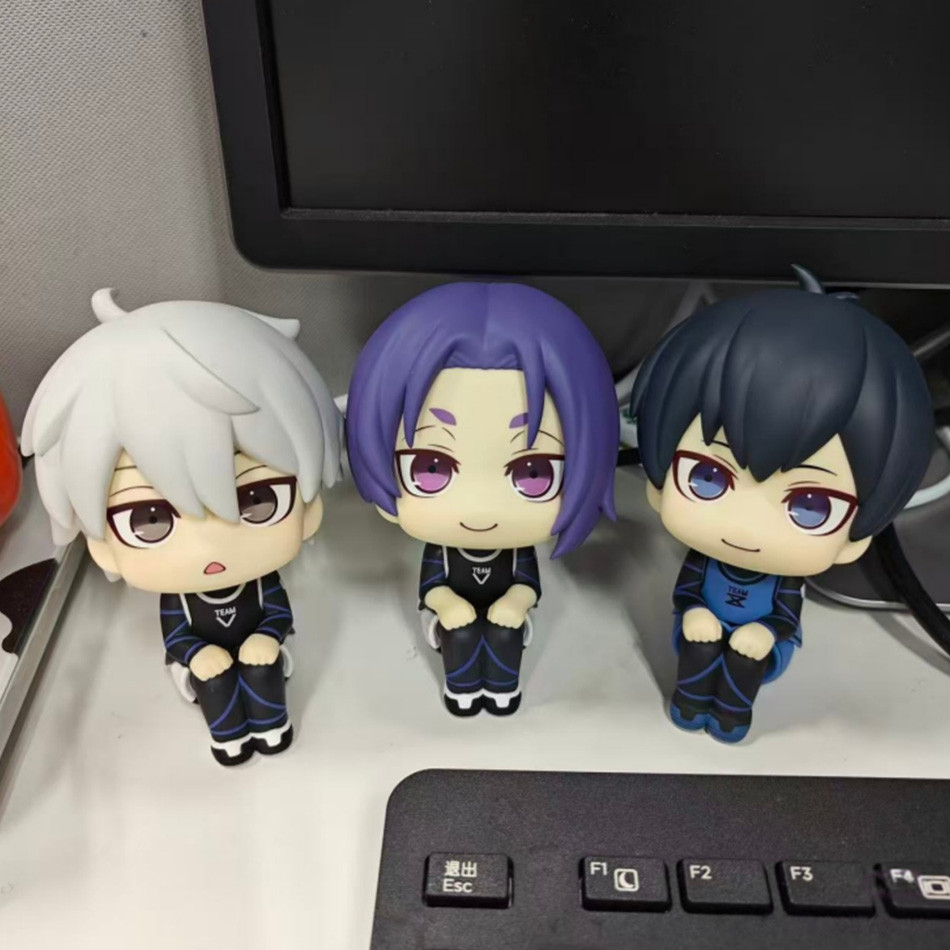 BLUE LOCK Action Figures Isagi Yoii Baira Meguru Anime Figure Q Version Figurine Collectible Model i