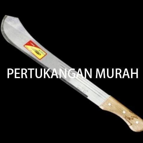 Pedang / Golok / Parang Tebu Gagang Kayu / Plastik / PVC - Kayu (18 Inch)