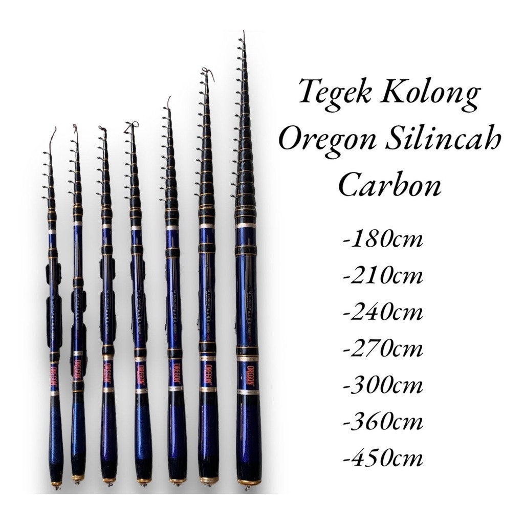 Joran Tegek Carbon Oregon Silincah Kolong Ringan