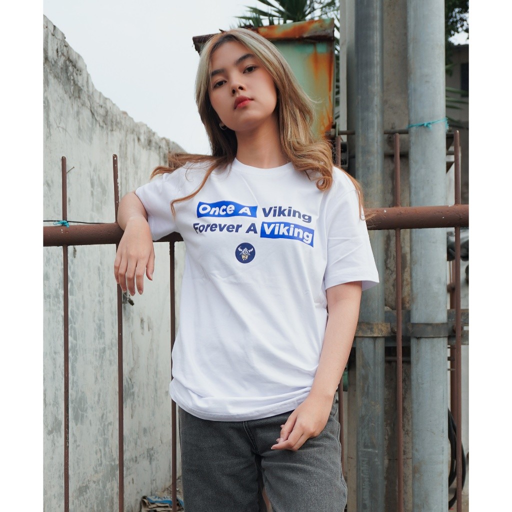 Kaos Casual Viking Persib Club (Once Viking Forever A Viking)