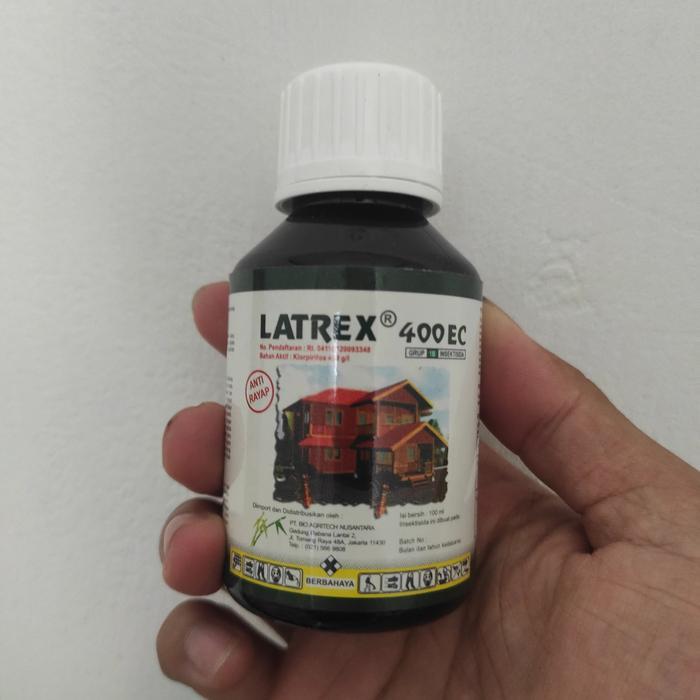 Obat Rayap Latrex 100 ml Anti Rayap Kayu 400EC Original LATREK ECOTREK - Latrex
