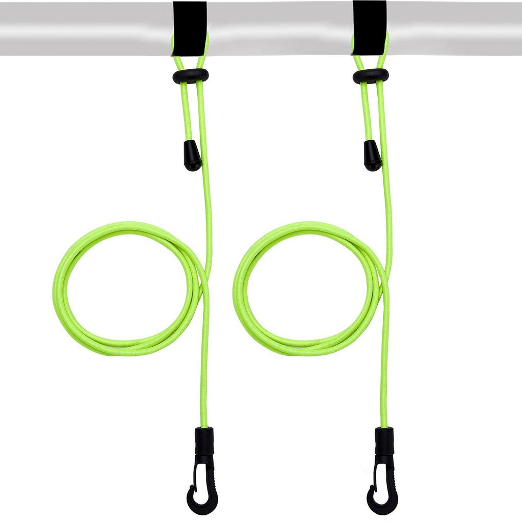 2Pcs Kayak Safety Rod Leash Rope Bungee Cord Tie Down Rope for Canoe Boat Easily tall Versatile 3.9f