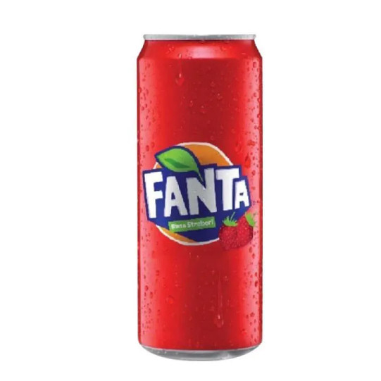 FANTA Strawberry Kaleng Minuman Bersoda 250ml 1 Kaleng