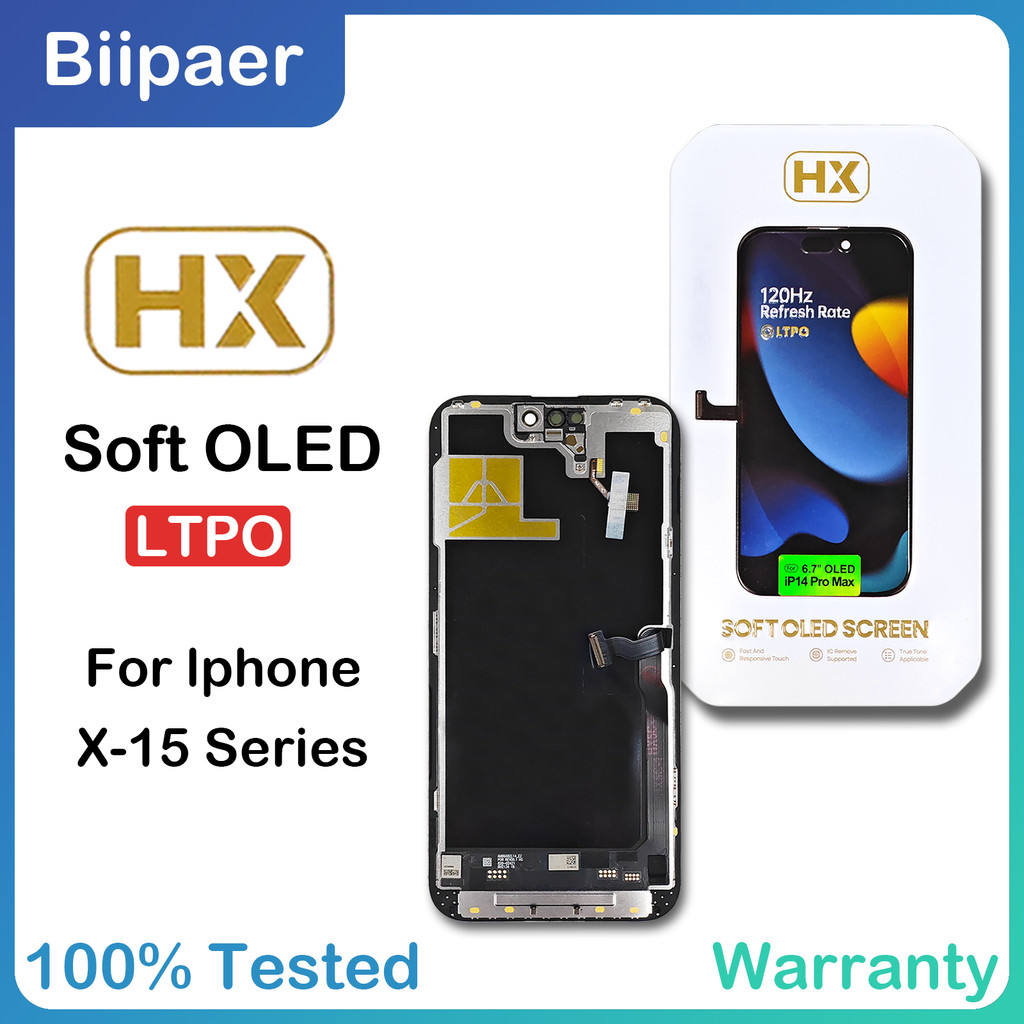 HX Soft OLED Pantalla LCD splay For iPhoneX XS LCD splay Tou Screen gitizer Assembly For iphone 12 1