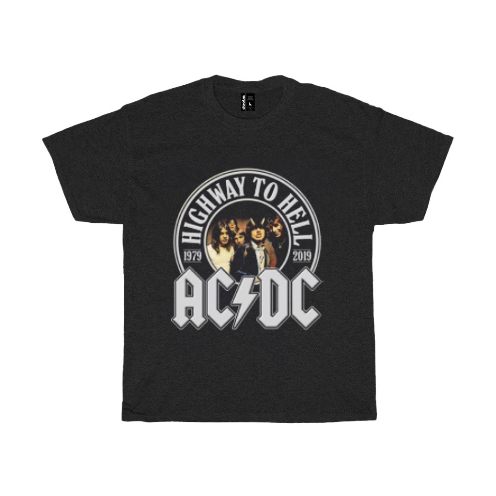 Baju Acdc Band Highway To Hell Anniversary Regular Fit Print On Cotton Material
