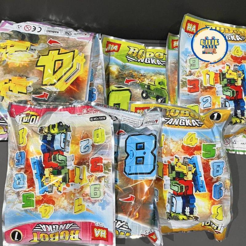 20pcs BP-Bongkar pasang robot ANGKA saset