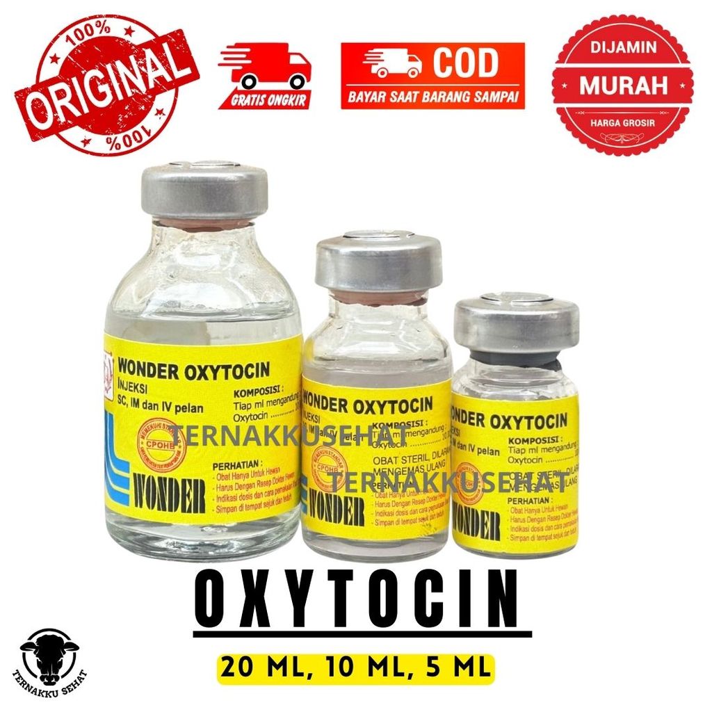 WONDER OXYTOCIN 20 ML, 10 ML, 5 ML – Untuk Kesehatan Hewan WONDER