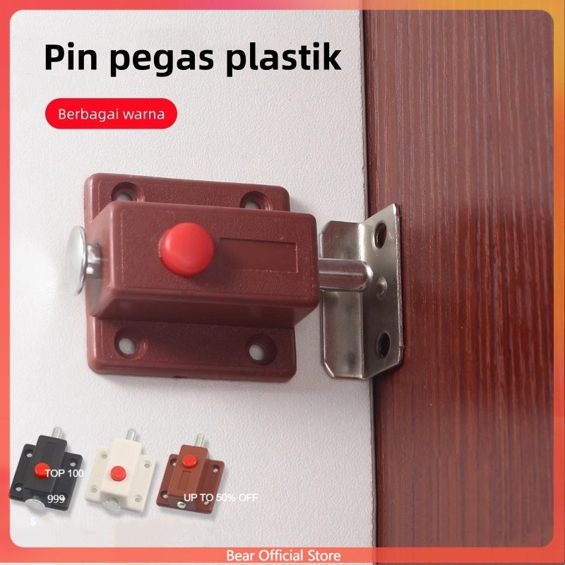 Baut pegas plastik dengan mekanisme interlock / pintu lemari furnitur kecil silinder kunci logam pin