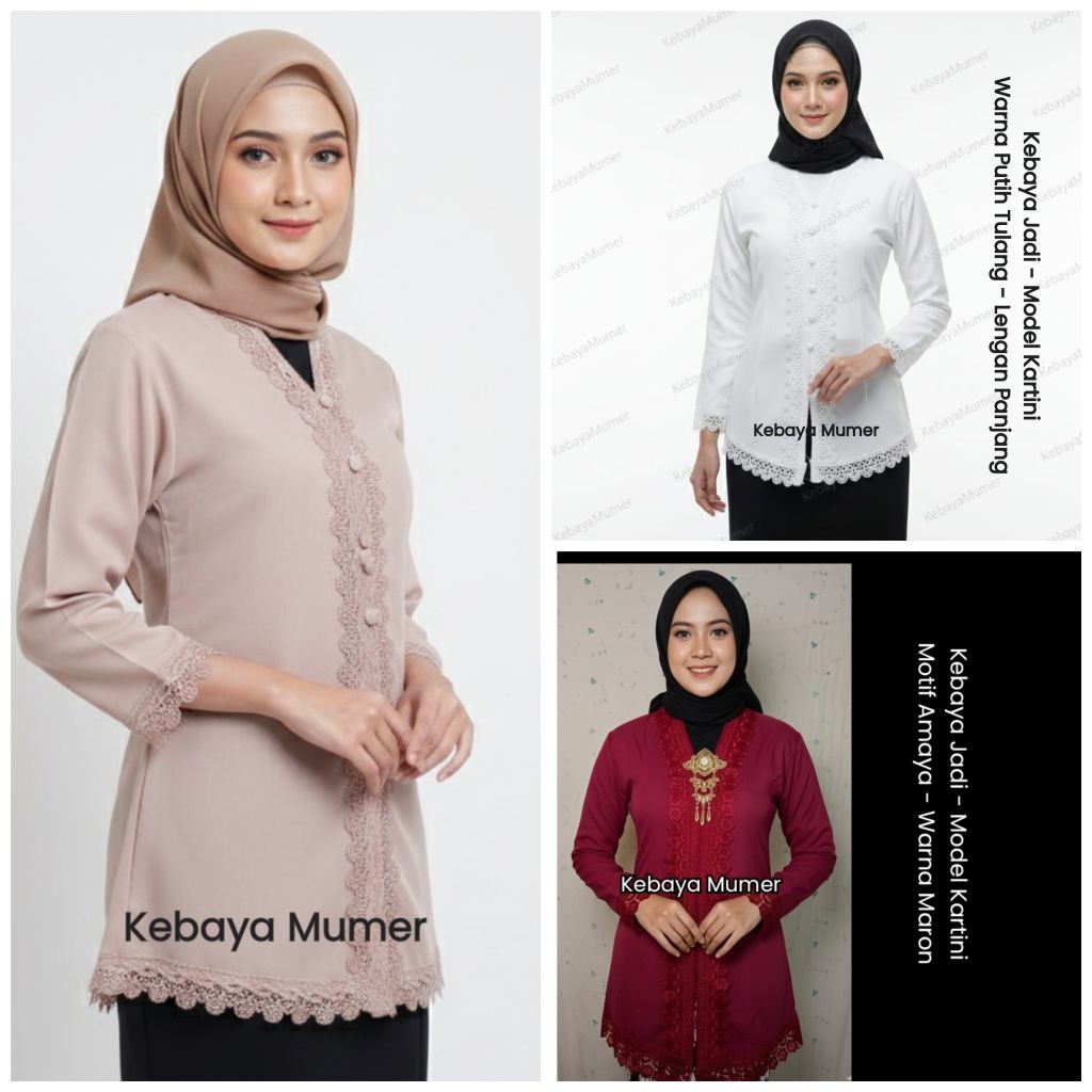 PROMO Kebaya Encim Putih. Kebaya putih. Kebaya Encim Hitam. Kebaya Hitam . Kebaya Bordir. Kebaya Nyo