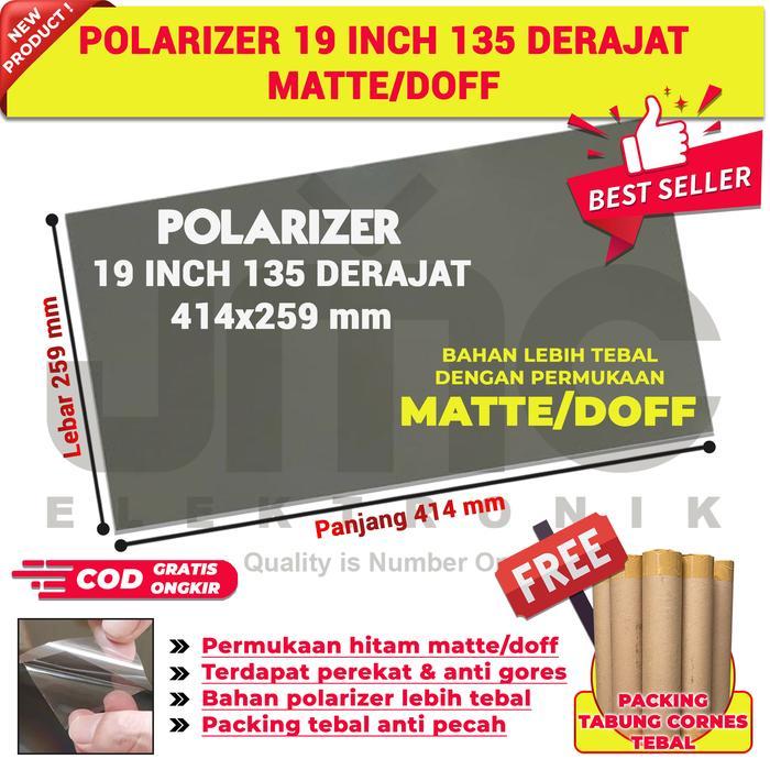 Polaris lcd 19 inch 135 derajat Plastik polarizer lcd monitor Pc 19inc 414x259mm dimensi wide