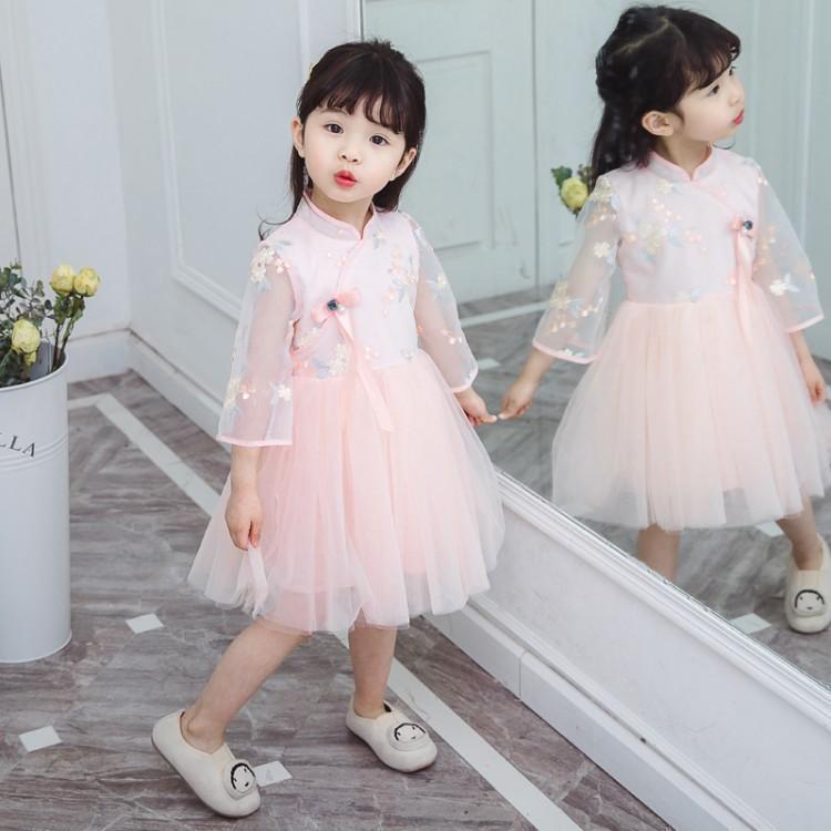 [COD]Gaun Cheongsam gadis, gaun putri, gaun bayi gaya Cina, gaun bayi gaya Cina.