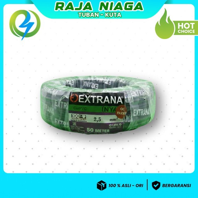 KABEL NYA 2.5 EXTRANA HITAM 50 METER