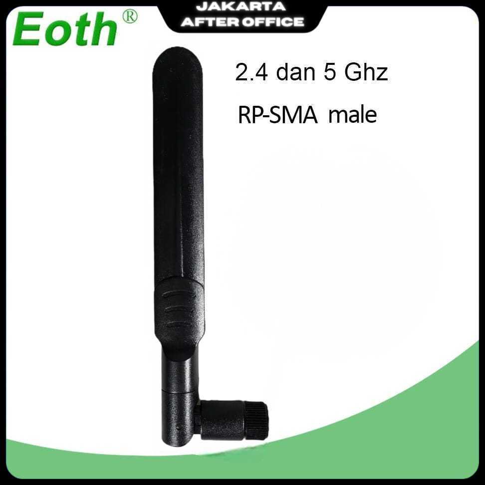 EOTH Antena Router WiFi Amplifier Dual Band 2.4 dan 5GHz RP-SMA Male